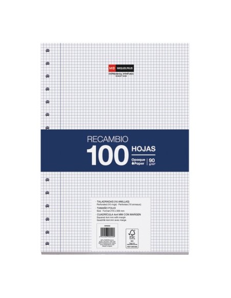 RECAMBIO MR Fº 100h 16 TAL.CD.4